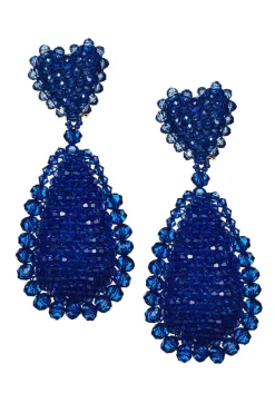 Sachin & Babi Adeline Earrings - Faceted Beads Ruby/Raspberry Best