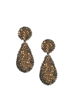 Sachin & Babi Alena Earrings -  Metallic Faceted Beads Rust Gold Cheap
