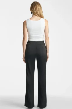 Sachin & Babi Alli Satin Pant - Black Hot