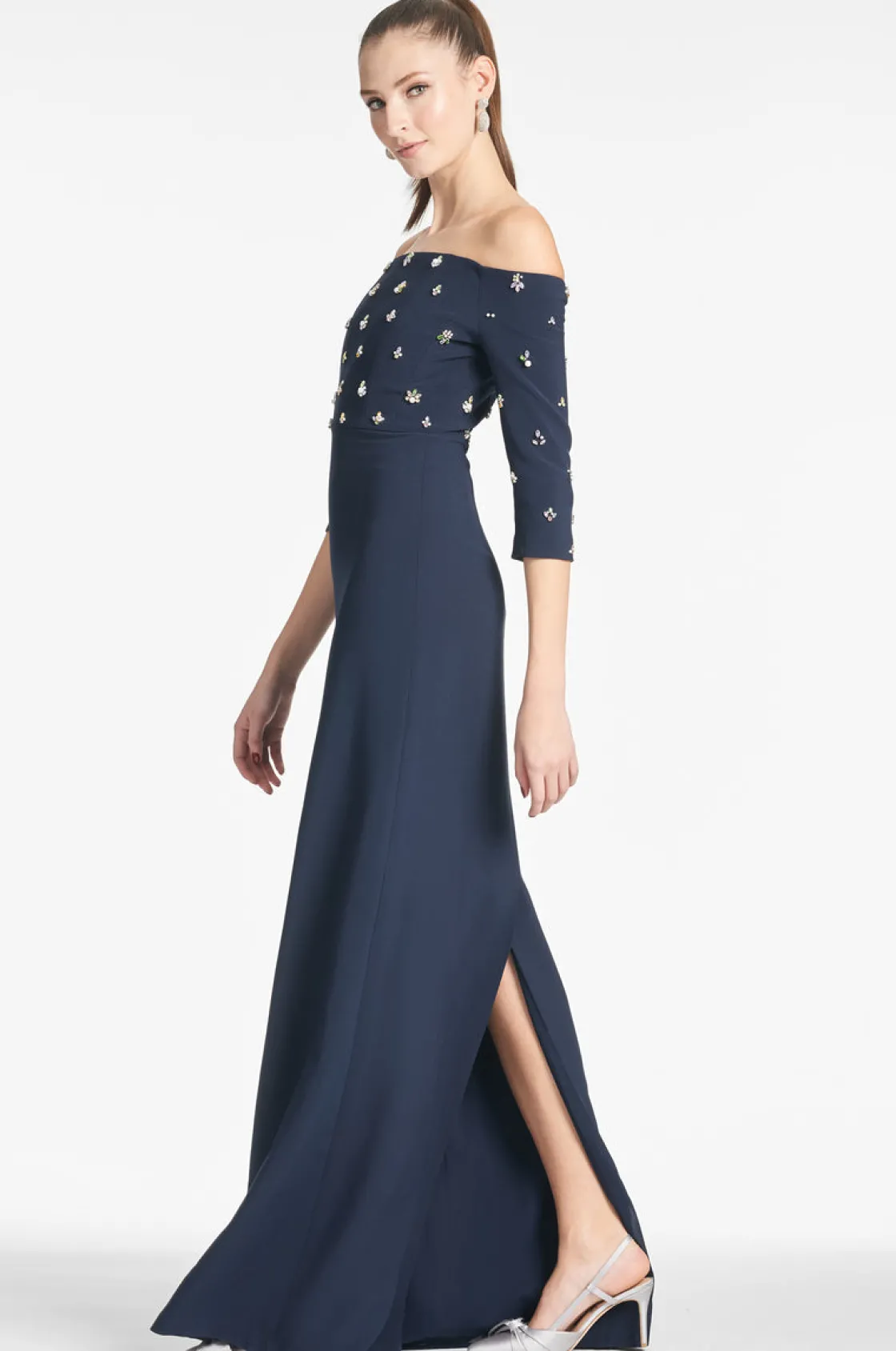 Sachin & Babi Amarette Gown - Dark Midnight Clearance