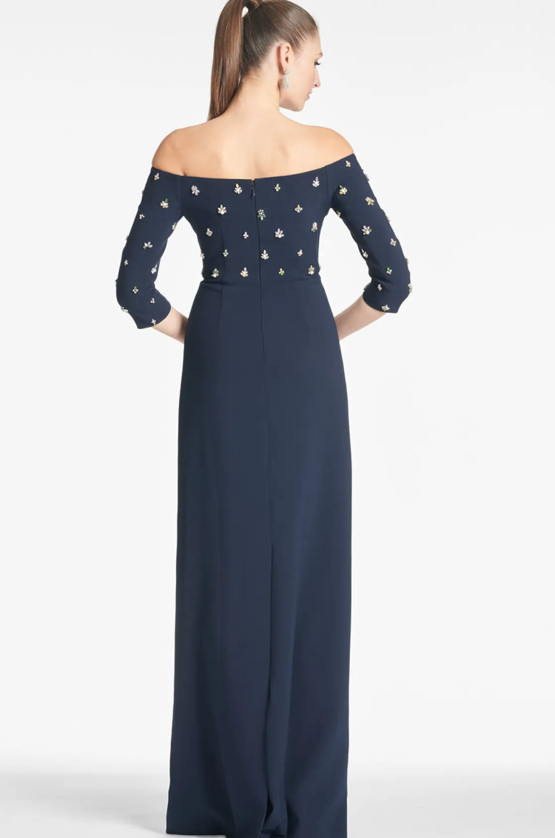 Sachin & Babi Amarette Gown - Dark Midnight Clearance