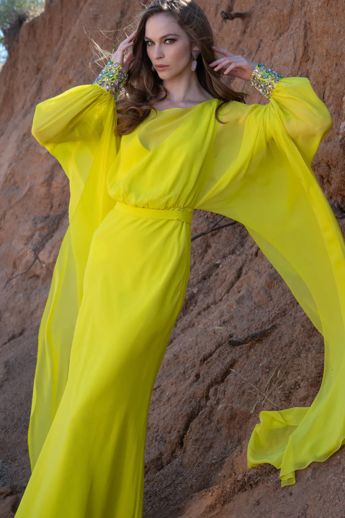 Sachin & Babi Aphrodite Gown - Neon Limeade Fashion