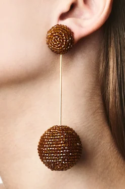 Sachin & Babi Aria Earrings - Faceted Beads Amber Cheap