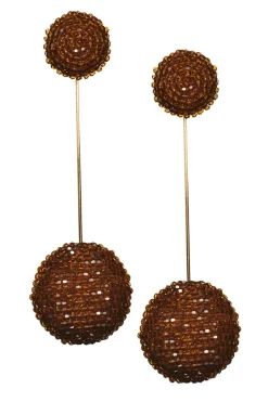 Sachin & Babi Aria Earrings - Faceted Beads Amber Cheap
