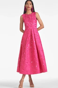 Sachin & Babi Ashley Gown - Fuchsia Online