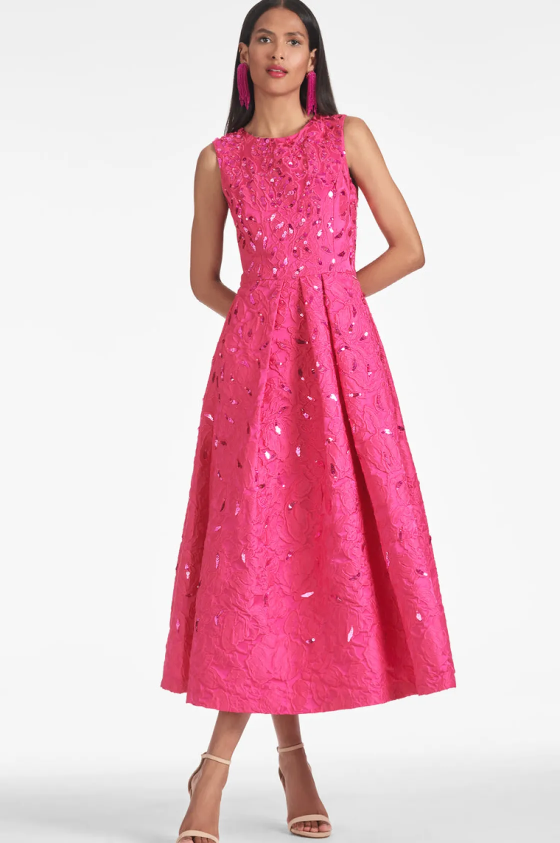 Sachin & Babi Ashley Gown - Fuchsia Online