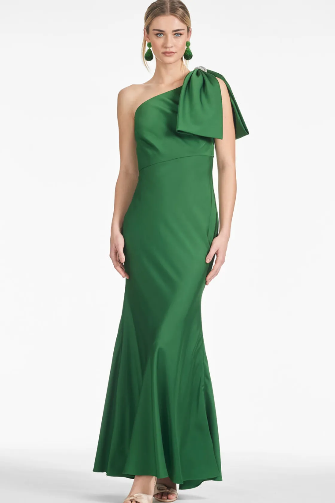 Sachin & Babi Aubrey Gown - Emerald Outlet