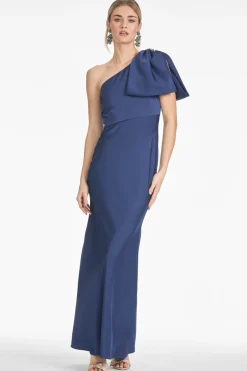 Sachin & Babi Aubrey Gown - Washed Indigo Outlet