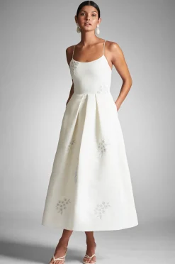 Sachin & Babi Audra Dress - Ivory/Embroidered Floral Ivory/Embroidered Floral Best Sale