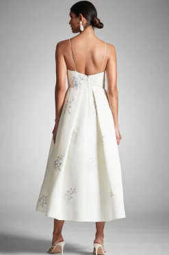 Sachin & Babi Audra Dress - Ivory/Embroidered Floral Ivory/Embroidered Floral Best Sale