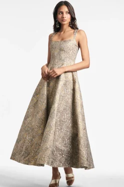 Sachin & Babi Audrey Gown - Gilded Floral Fashion