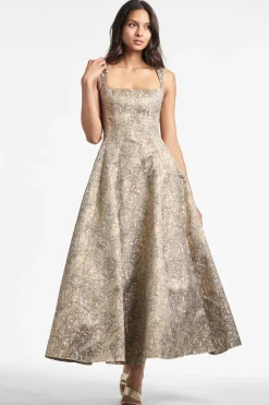 Sachin & Babi Audrey Gown - Gilded Floral Fashion