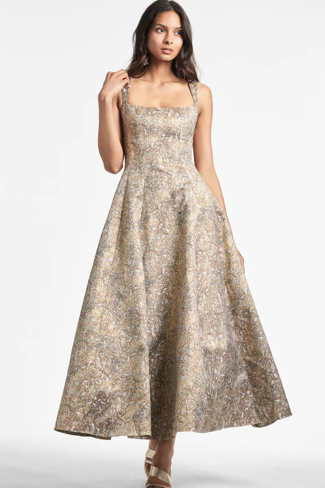 Sachin & Babi Audrey Gown - Gilded Floral Fashion