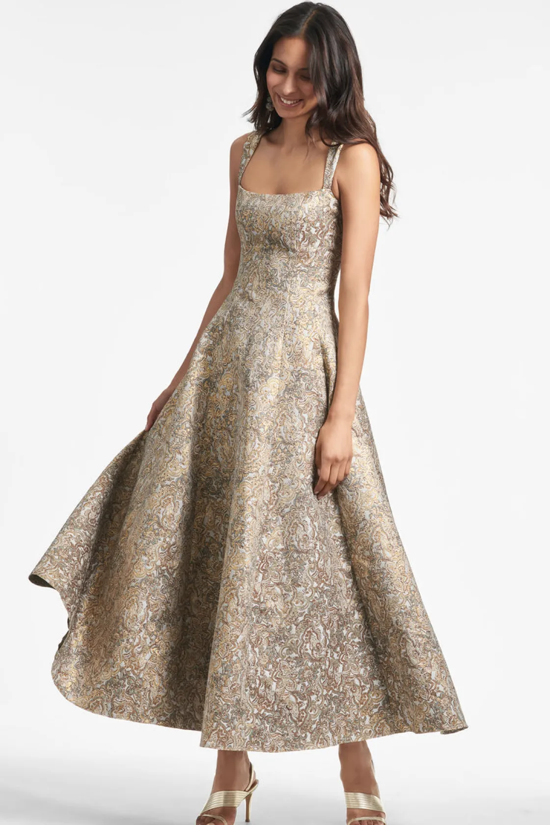 Sachin & Babi Audrey Gown - Gilded Floral Fashion
