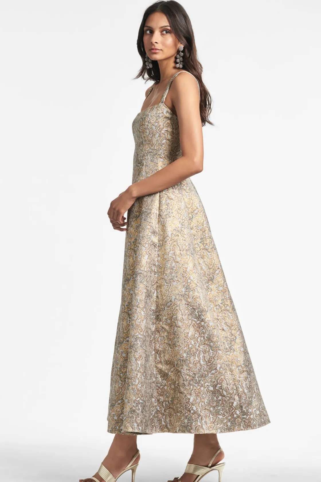 Sachin & Babi Audrey Gown - Gilded Floral Fashion
