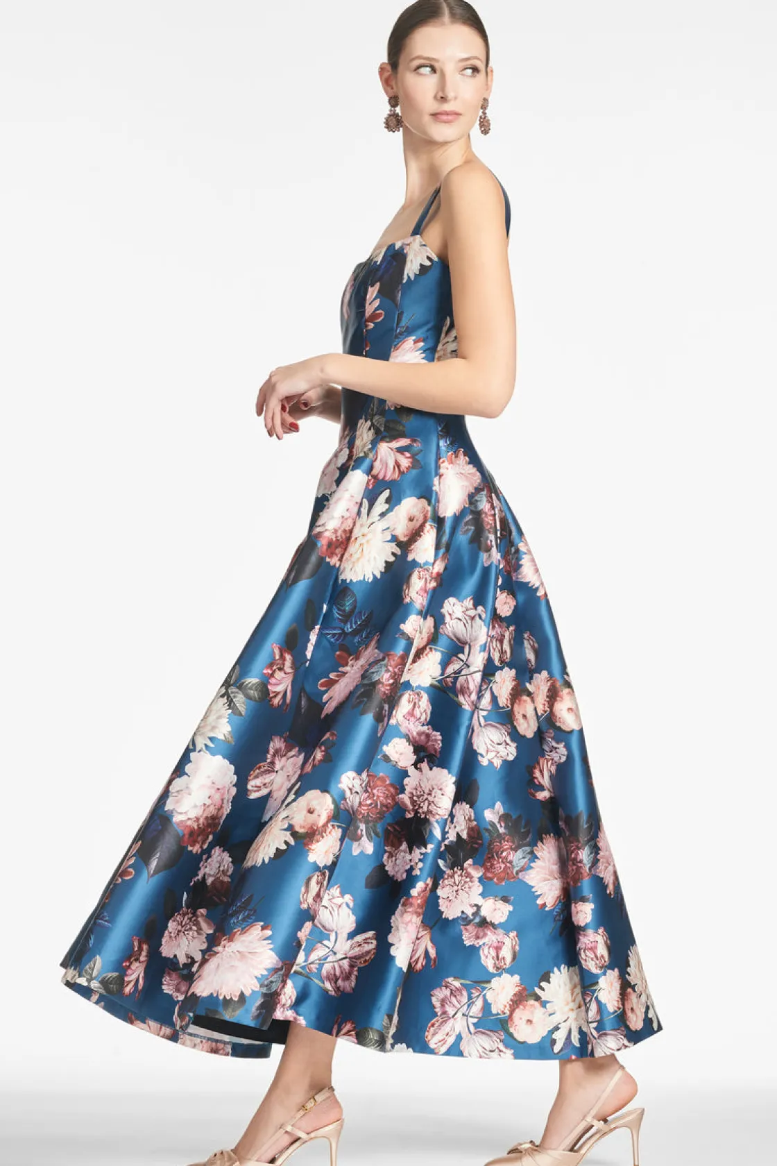 Sachin & Babi Audrey Gown - Teal Garden Discount