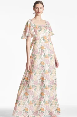 Sachin & Babi Aurora Gown - Antique Bouquet Clearance