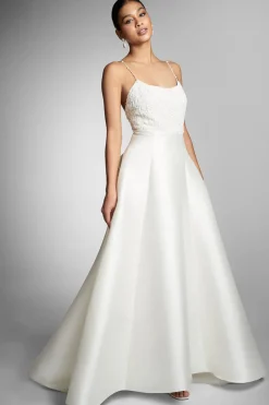 Sachin & Babi Belinda Gown - White/ Ivory New