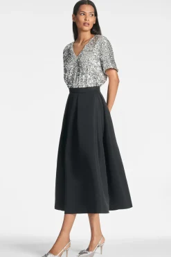 Sachin & Babi Bette Top - Silver Hot