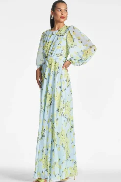 Sachin & Babi Bianca Gown - Sky Citrine Floral Online
