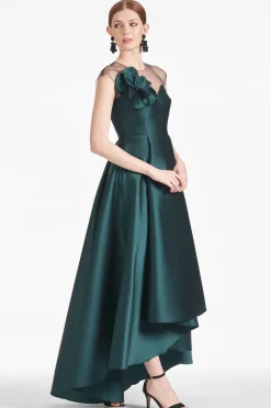 Sachin & Babi Blakely Gown - Forest Green Flash Sale
