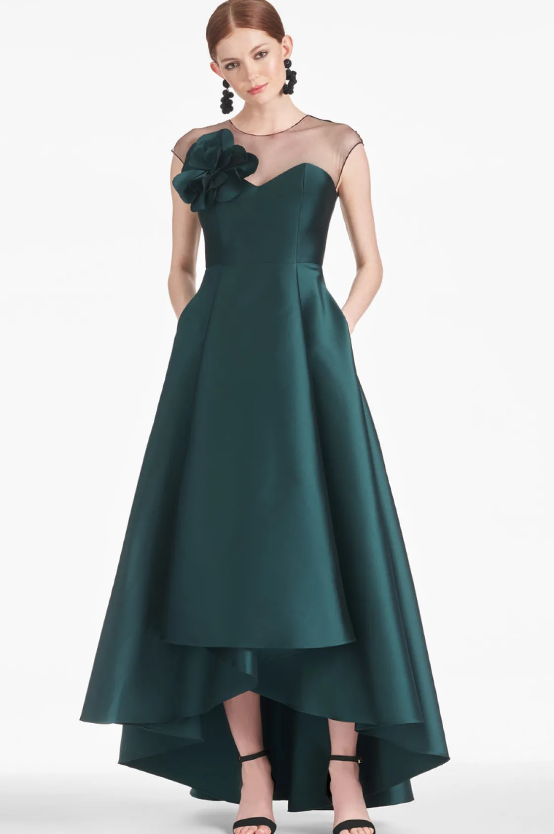 Sachin & Babi Blakely Gown - Forest Green Flash Sale
