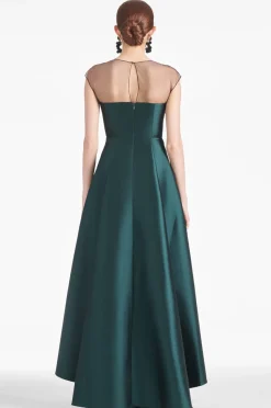 Sachin & Babi Blakely Gown - Forest Green Flash Sale