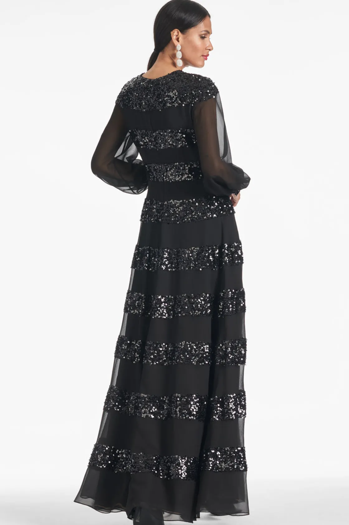 Sachin & Babi Brenda Gown - Black Clearance