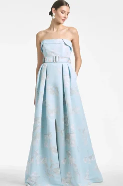 Sachin & Babi Brielle Gown - Sky Venetia Petals New