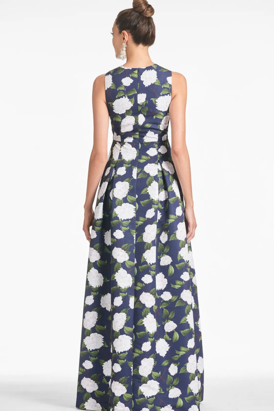 Sachin & Babi Brooke Gown - Navy/Ivory Moonlit Garden Navy/Ivory Moonlit Garden Cheap