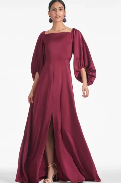 Sachin & Babi Bryant Gown - Garnet Flash Sale