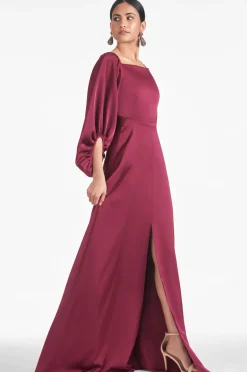Sachin & Babi Bryant Gown - Garnet Flash Sale
