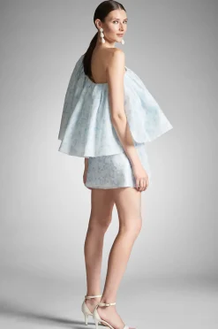 Sachin & Babi Chantal Dress - Blue Degrade Floral Discount