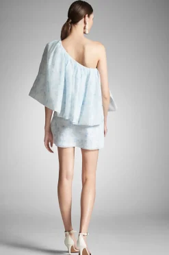 Sachin & Babi Chantal Dress - Blue Degrade Floral Discount