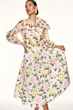 Sachin & Babi Charlotte Top - Pink Lemonade Bouquet Clearance