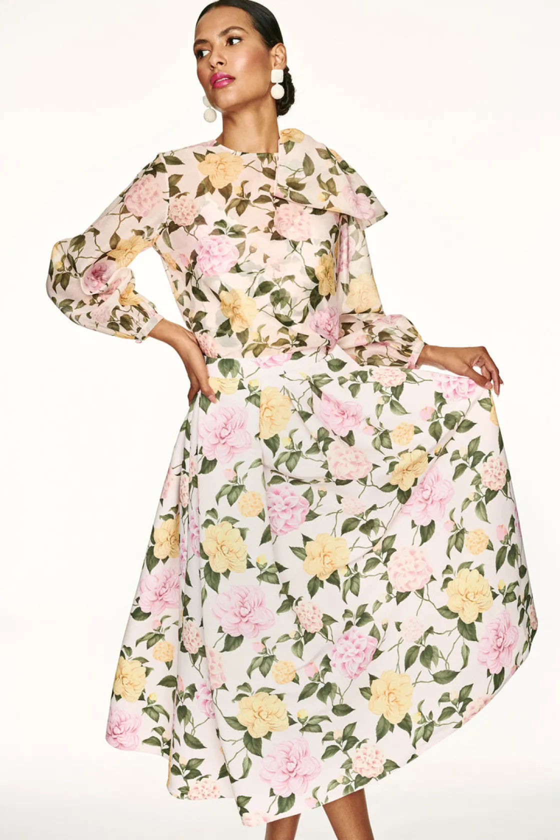 Sachin & Babi Charlotte Top - Pink Lemonade Bouquet Clearance
