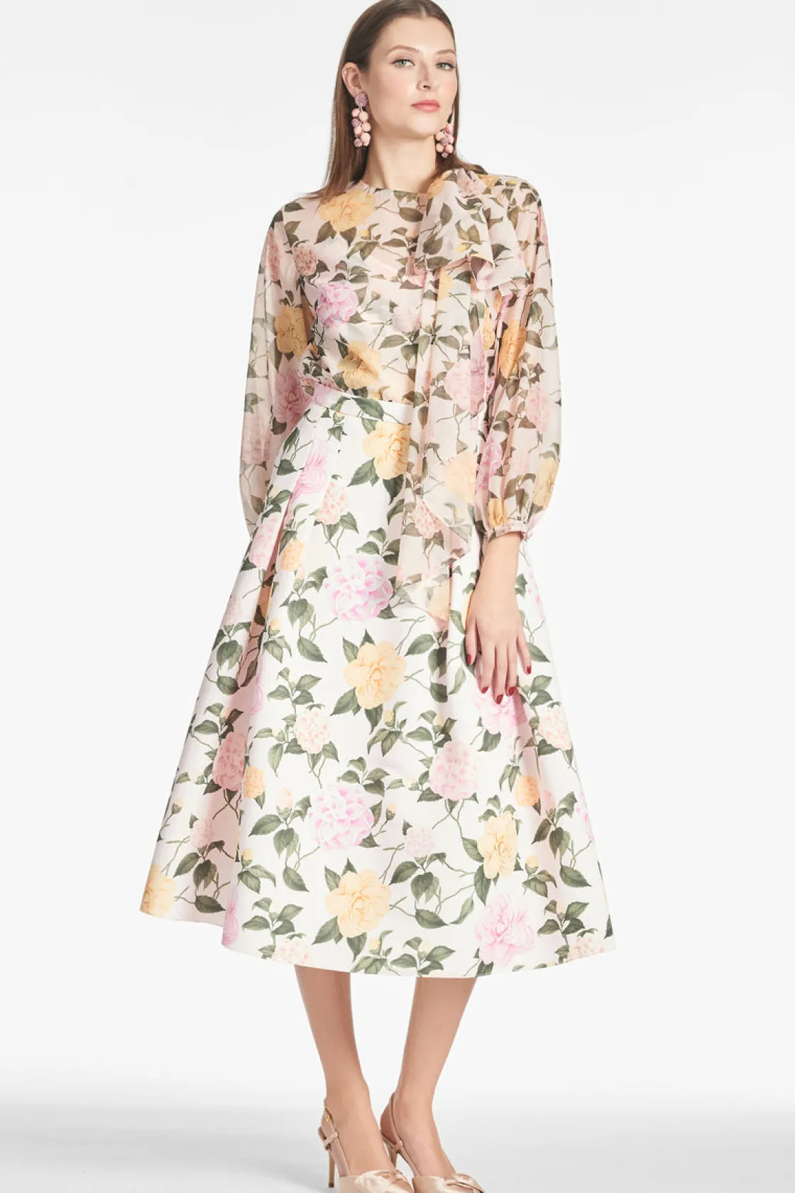 Sachin & Babi Charlotte Top - Pink Lemonade Bouquet Clearance