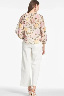 Sachin & Babi Charlotte Top - Pink Lemonade Bouquet Clearance