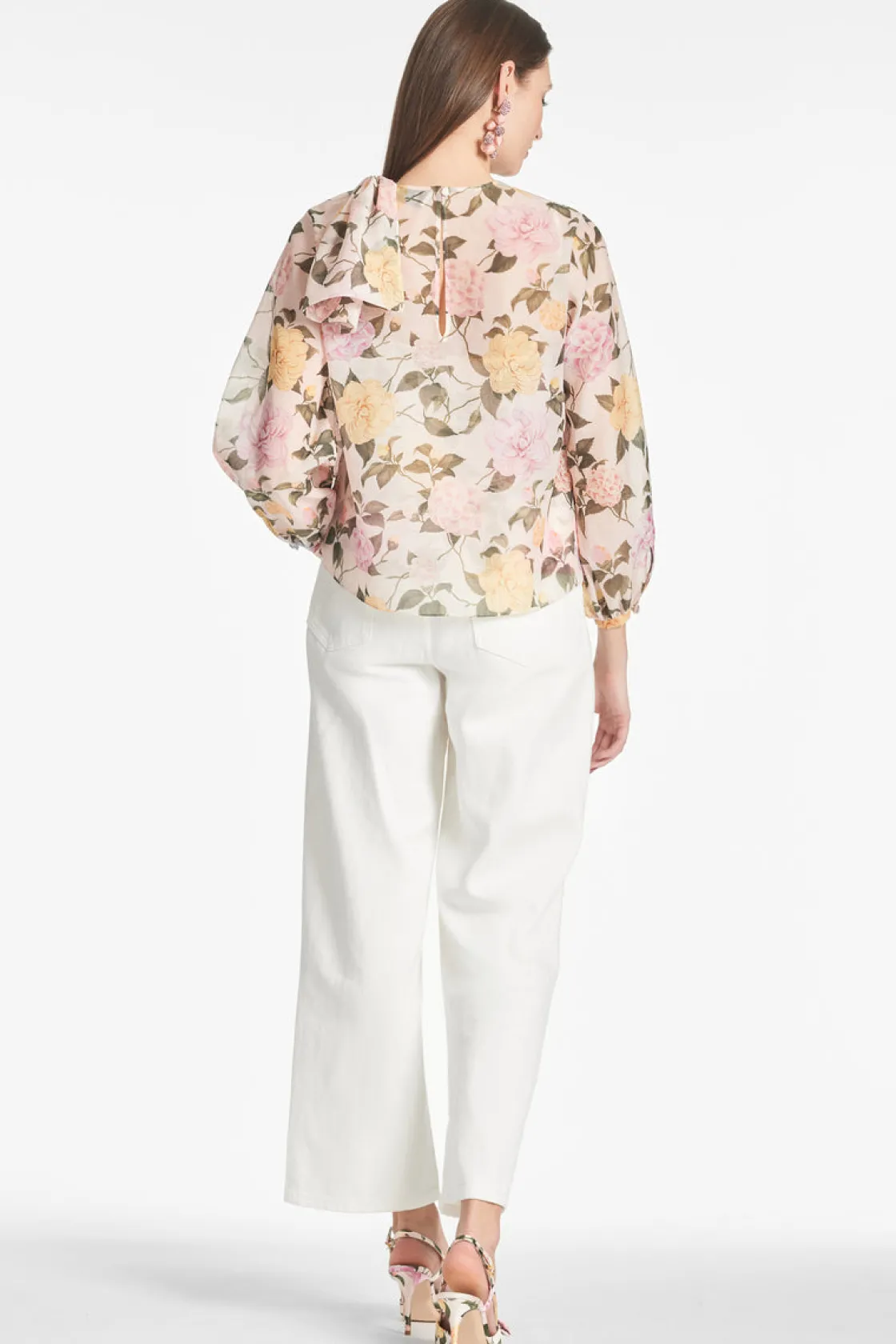 Sachin & Babi Charlotte Top - Pink Lemonade Bouquet Clearance