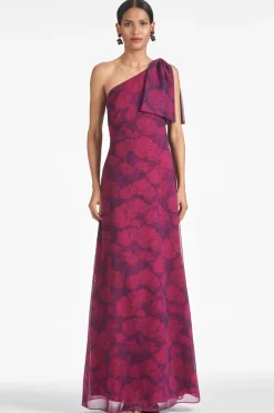 Sachin & Babi Chelsea Gown - Magenta Bloom Discount