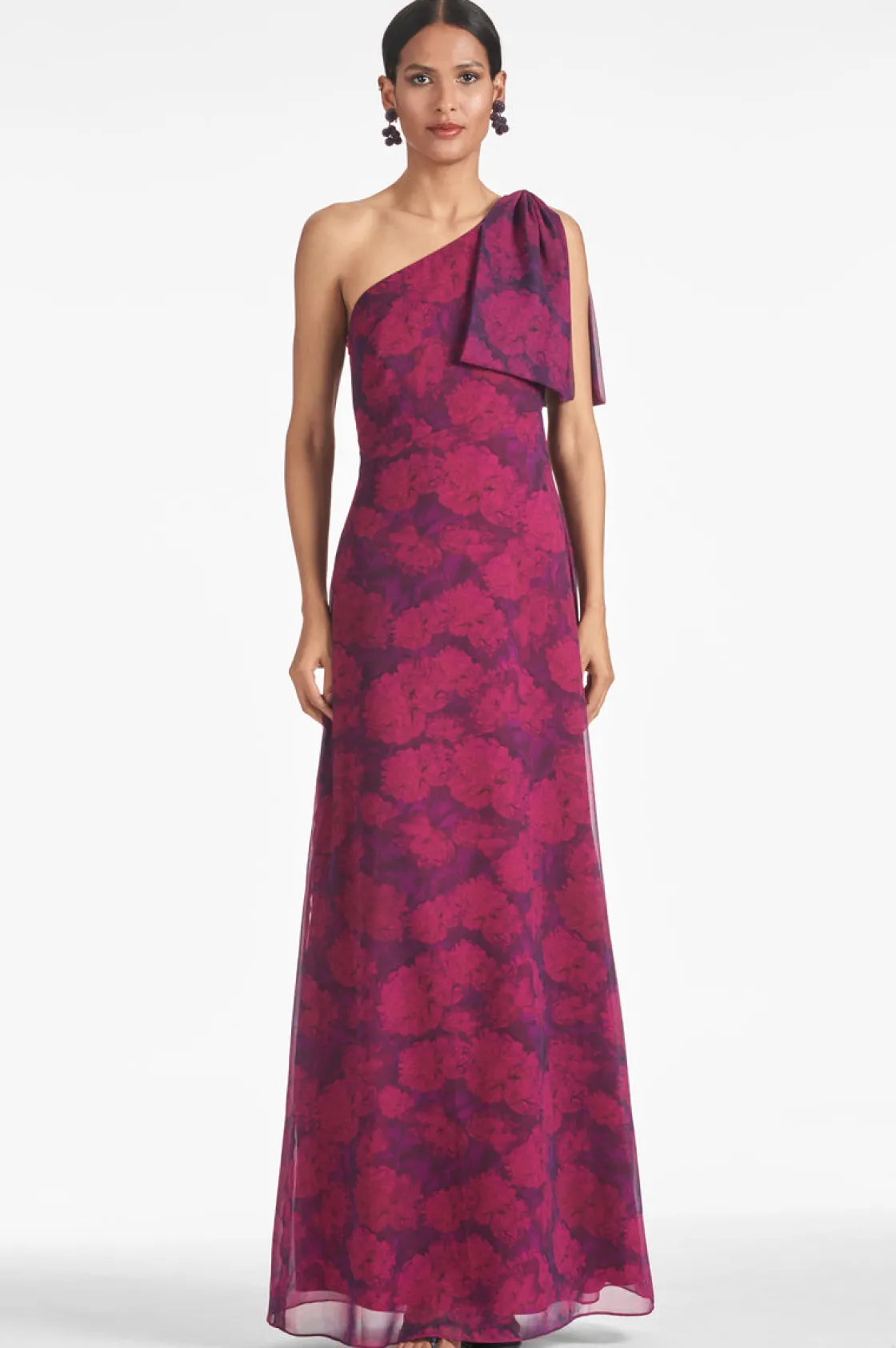 Sachin & Babi Chelsea Gown - Magenta Bloom Discount