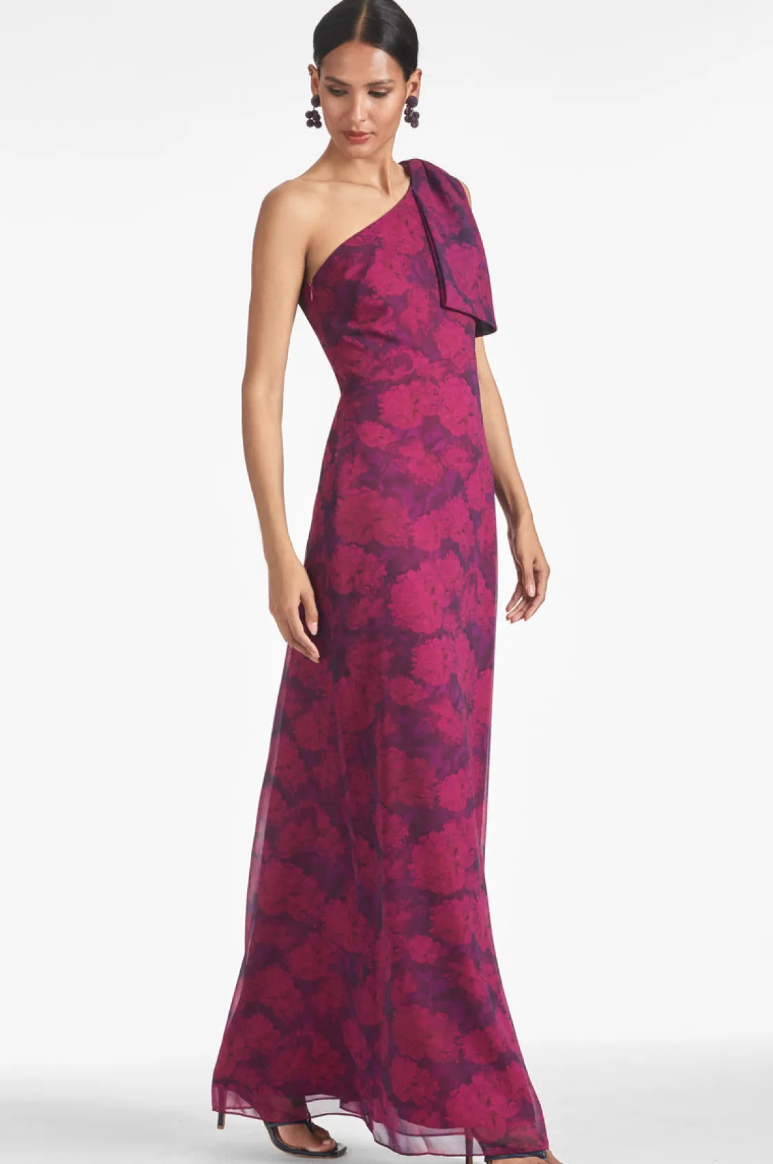 Sachin & Babi Chelsea Gown - Magenta Bloom Discount