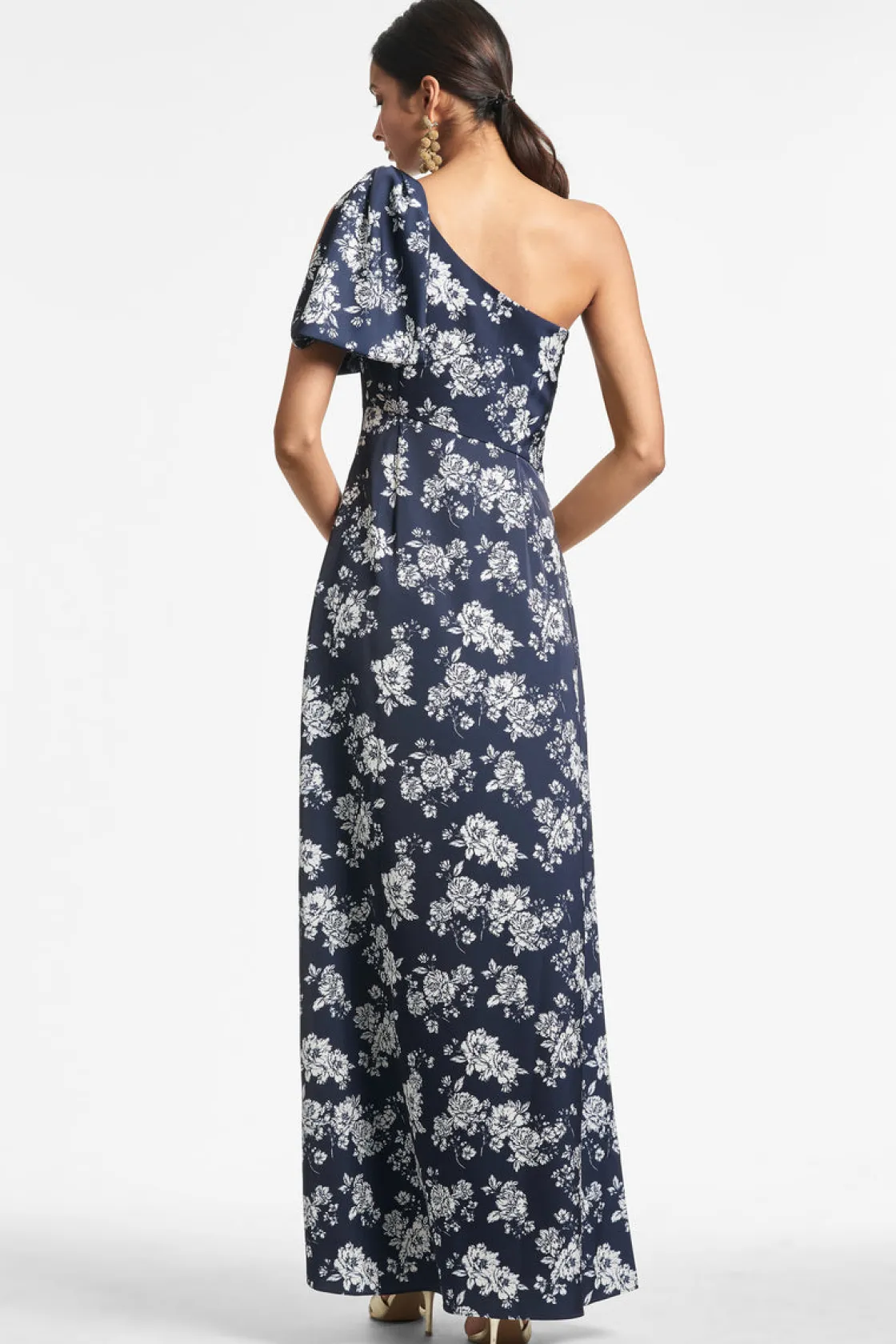 Sachin & Babi Chelsea Gown - Navy u0026 Ivory Peony Navy & Ivory Peony Hot