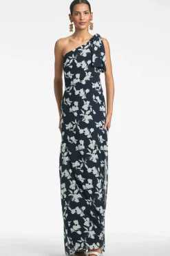 Sachin & Babi Chelsea Gown - Navy Venetia Petal Fashion