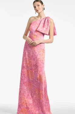 Sachin & Babi Chelsea Gown - Pastel Sunset Hydrangea Hot