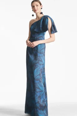 Sachin & Babi Chelsea Gown - Tonal Petal Hot