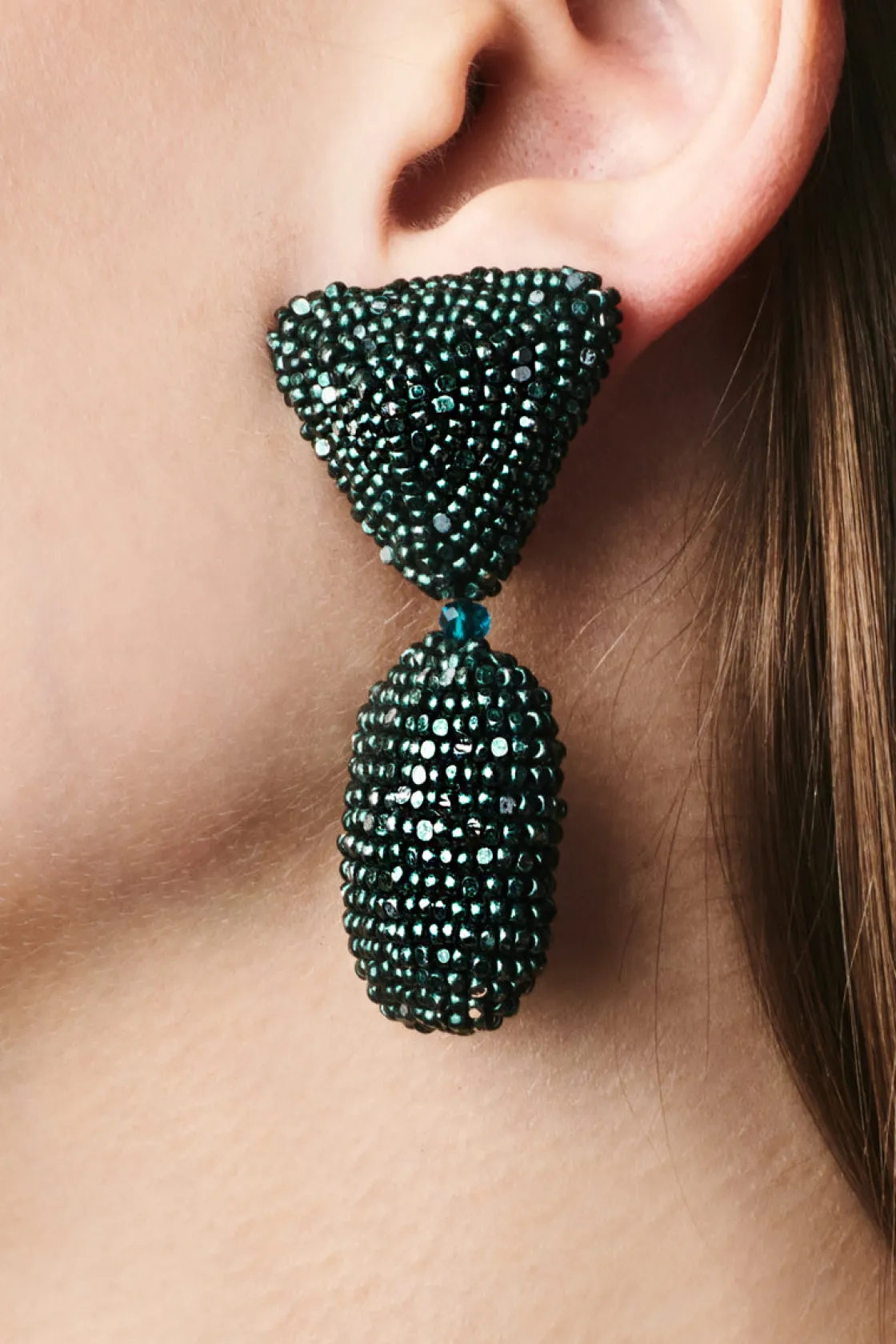 Sachin & Babi Chrystie Earrings - Metallic Faceted Beads Metallic Magenta Hot