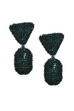 Sachin & Babi Chrystie Earrings - Metallic Faceted Beads Metallic Magenta Hot