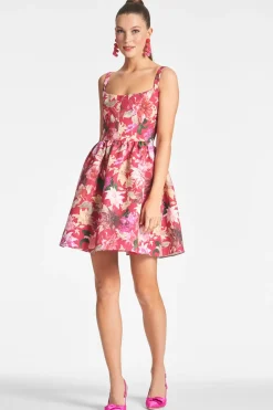 Sachin & Babi Cora Dress - Deep Pink Dahlia Discount