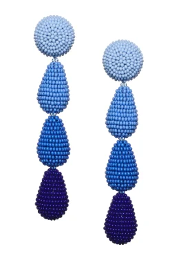 Sachin & Babi Eliza Earrings - Smooth Beads Black Clearance